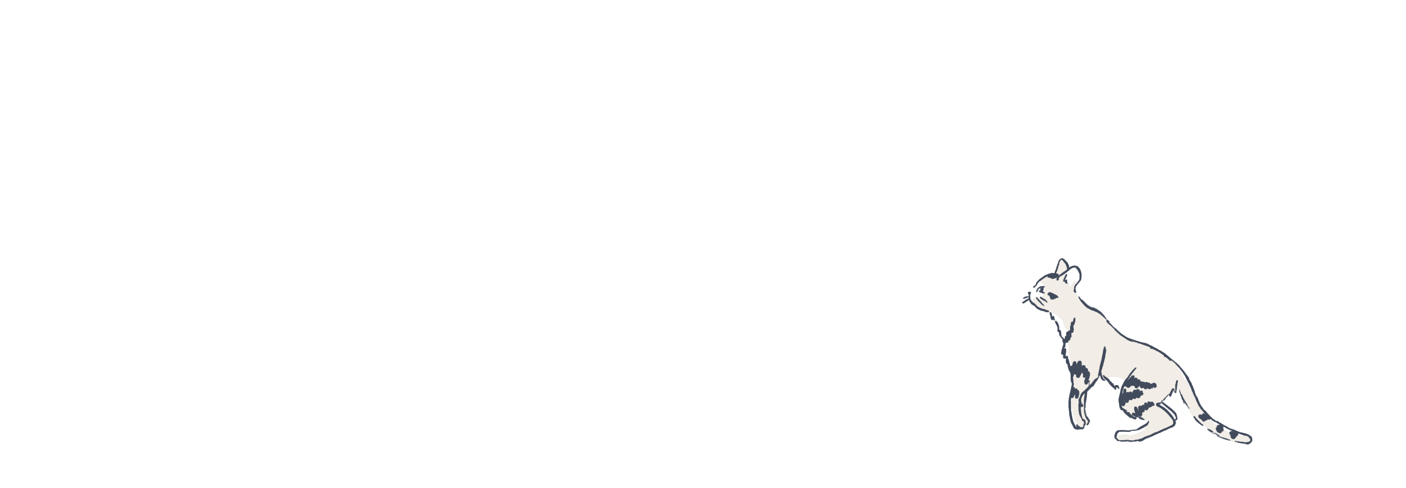 Cat illustration animated