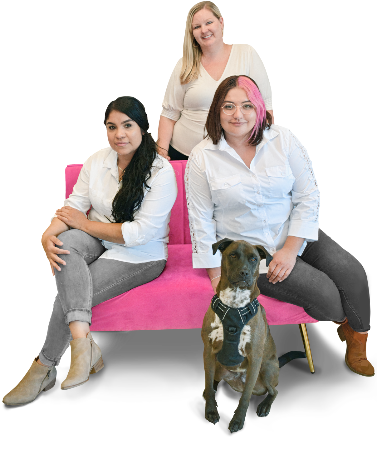 Dr. Jennifer Boland, Kierra Shack, Adrianna Villalobos, Bricia Serrato